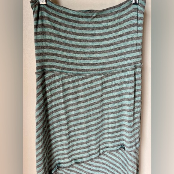 M.S.S.P. Striped Aqua & Grey Maxi Skirt | Size XS | Never Worn | Stretch - Picture 4 of 7